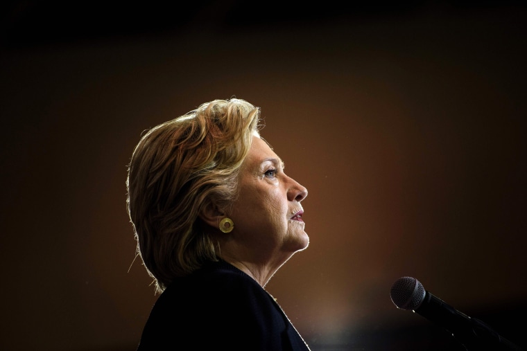 Image: Hillary Clinton speaks during a North Carolina rally