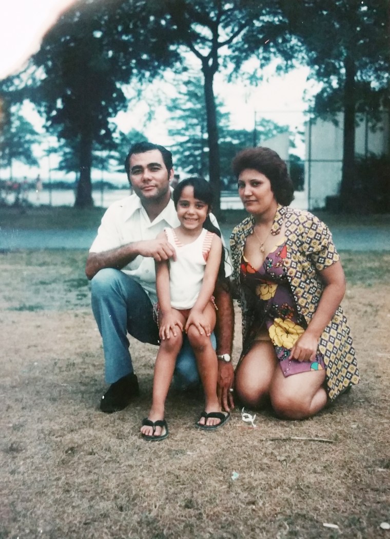 Undated photo of Alina Moran, CEO of New York City Health   Hospitals/Metropolitan, and her parents.