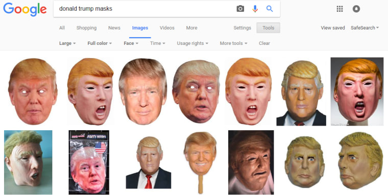 Donald Trump masks