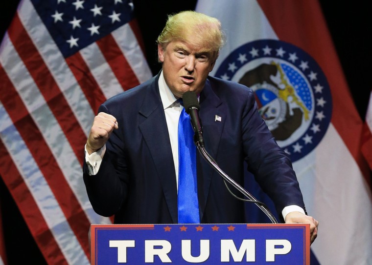 Image: Donald Trump describes how he was ready to punch a person who rushed the stage