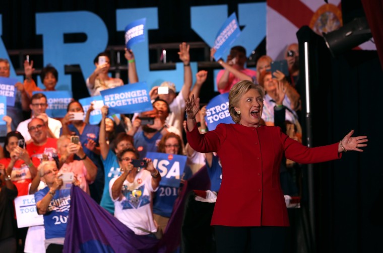 Image: Hillary Clinton Campaigns In Florida Ahead Of Presidential Election