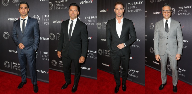 Left to right: Wilmer Valderrama, Mark Consuelos, William Levy and Jaime Camil