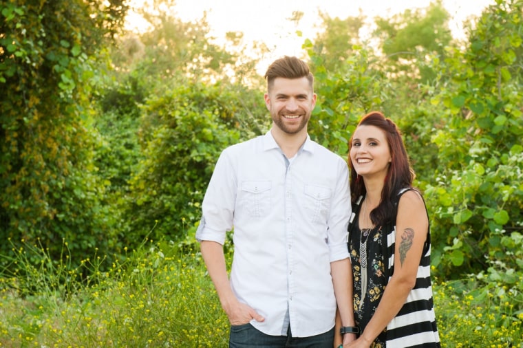 Colby Martin and his wife.