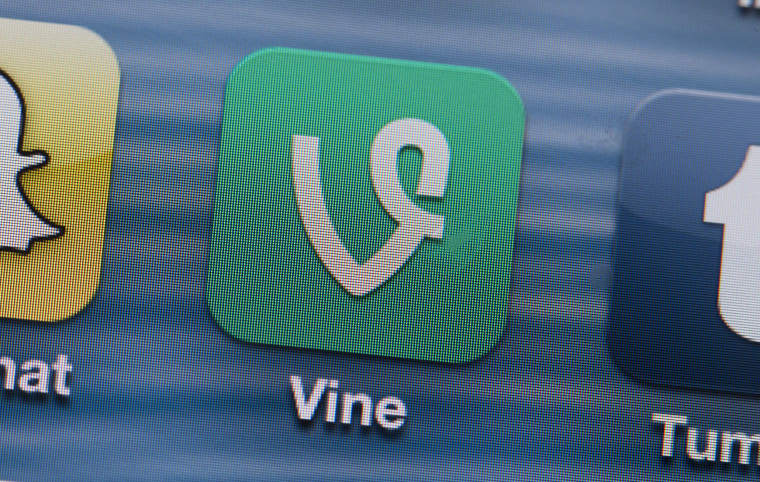 The Vine app is displayed on an iPhone.