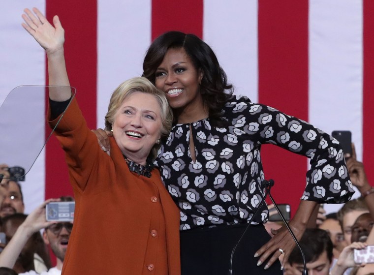 Image: Michelle Obama Campaigns With Hillary Clinton In North Carolina
