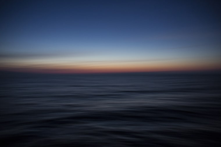 Image: Dawn breaks over the sea and Turkish coastline
