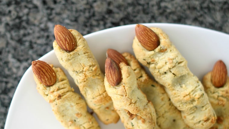 Make "witches' fingers" for a savory Halloween snack