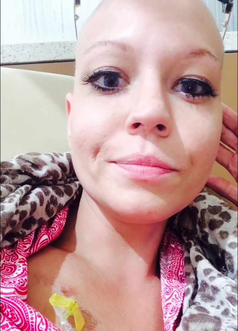 Breast cancer patient, Jackie Froeber, fights for her right to be bald.
