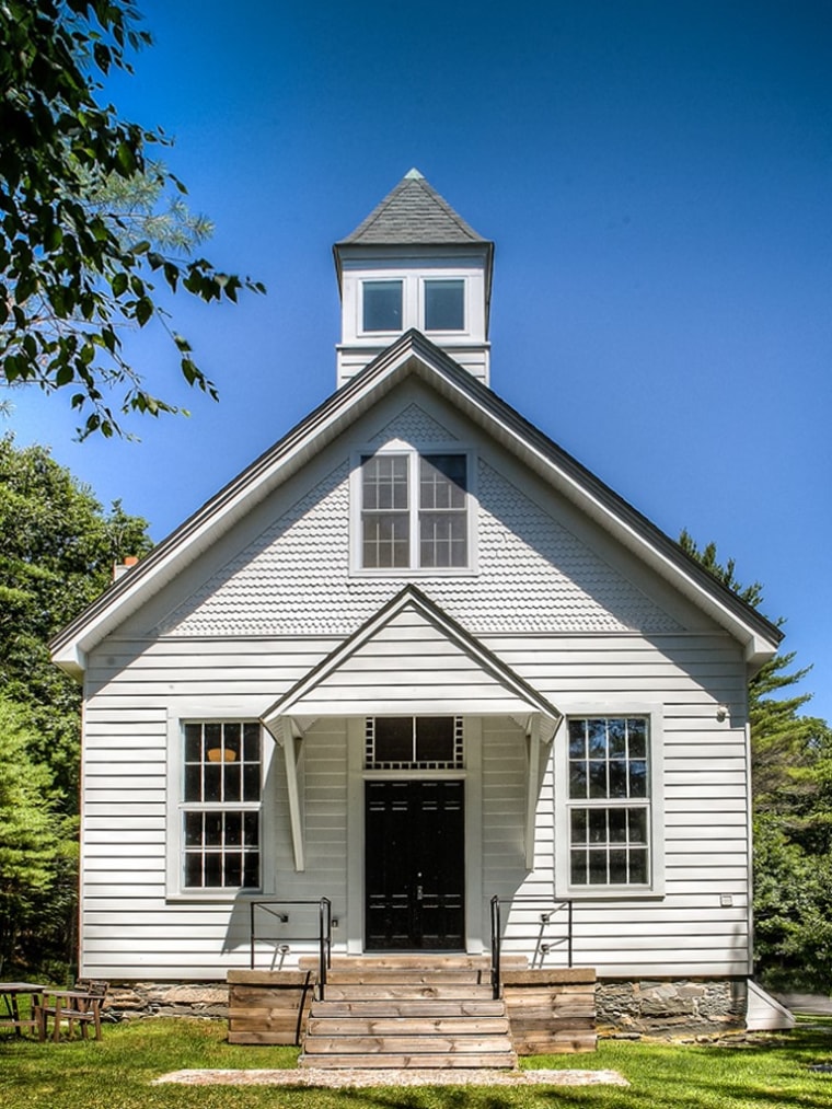 Old schoolhouse renovated into a home and inn