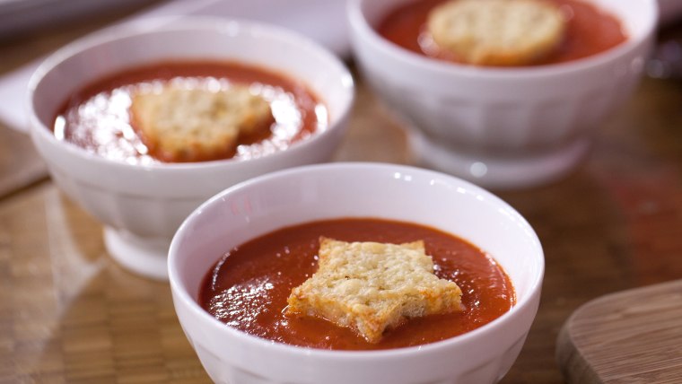 Sourdough bread decorative croutons