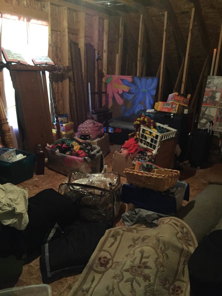 BEFORE: This junk room became a popular dumping ground for random things.