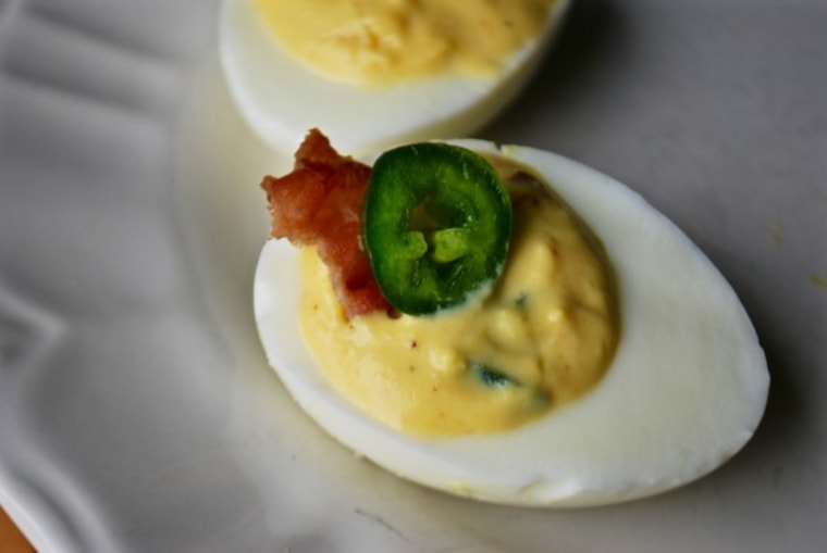 Jalapeno-Bacon Deviled Eggs