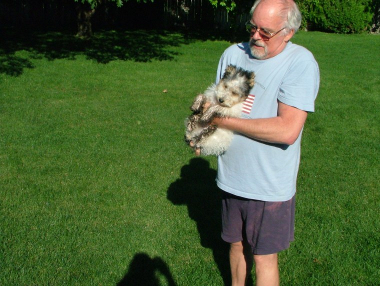 Veteran Jack Cotter and champion agility dog Tucker