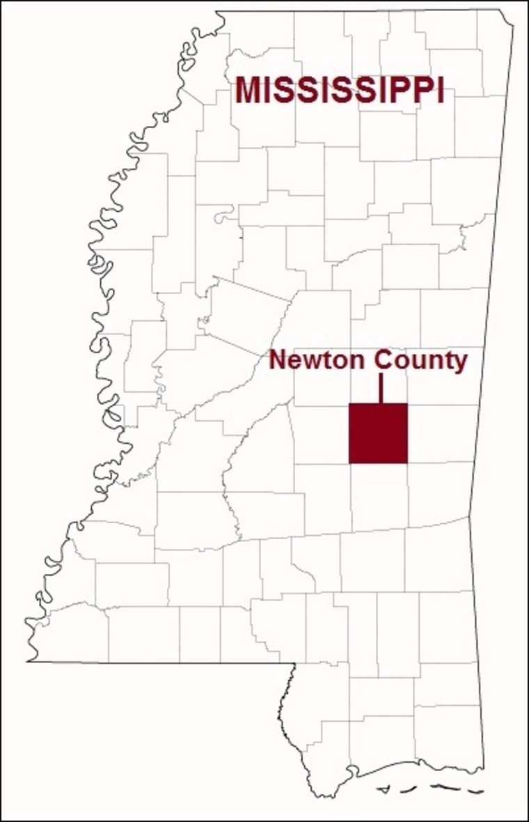 MAP: Newton County, Miss.