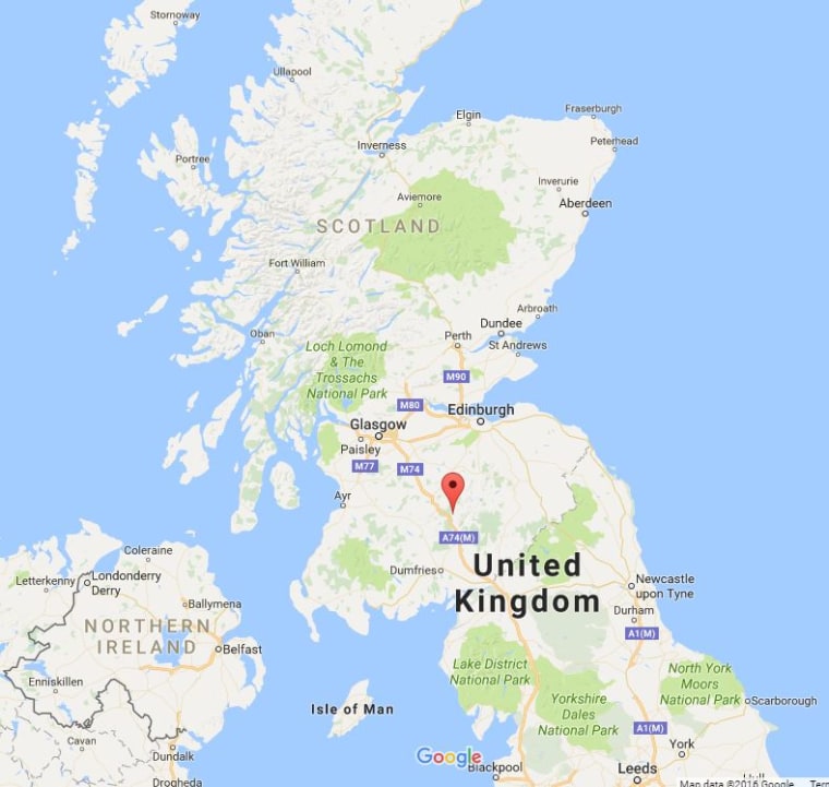 Image: Map showing Devil's Beef Tub, Scotland