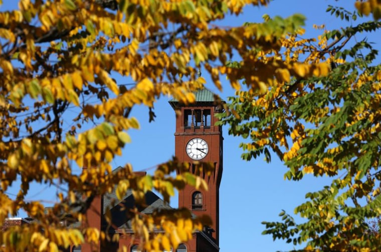 Bowman Tower on the campus of the University of Wisconsin-Stout.