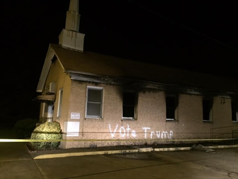 Image: A fire destroyed the Hope Well Baptist Church