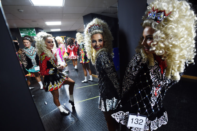 Image: BESTPIX - High Kicks At The All Ireland Irish Dancing Championships