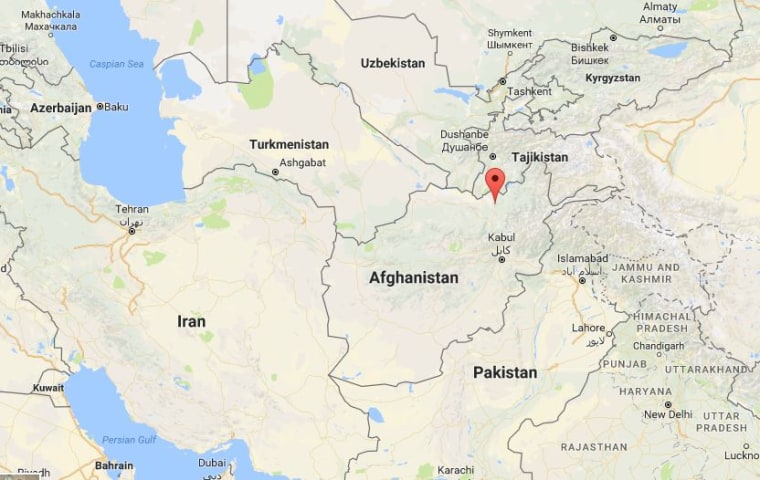 Image: A map showing the location of Afghanistan's Kunduz province