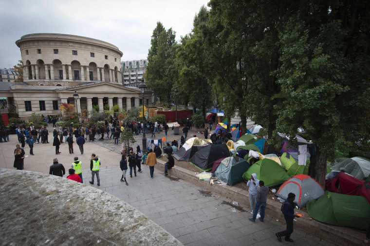 Image: More than one million people fleeing war and poverty in the Middle East, Asia and Africa poured into Europe last year.