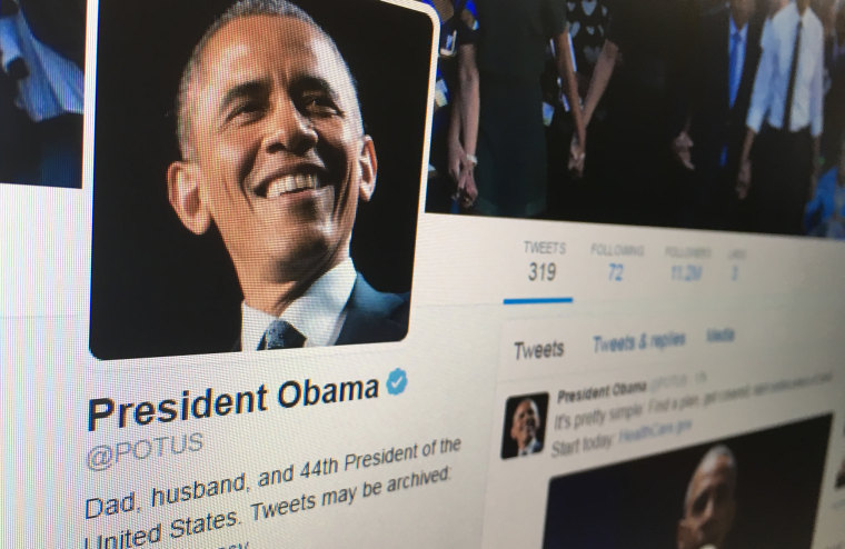 President Obama's Twitter account