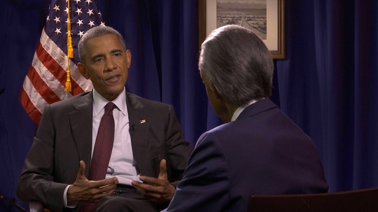 In a one-on-one interview, President Obama told MSNBC's Al Sharpton that he hopes FBI investigators and prosecutors maintain the tradition of being independent of politics.