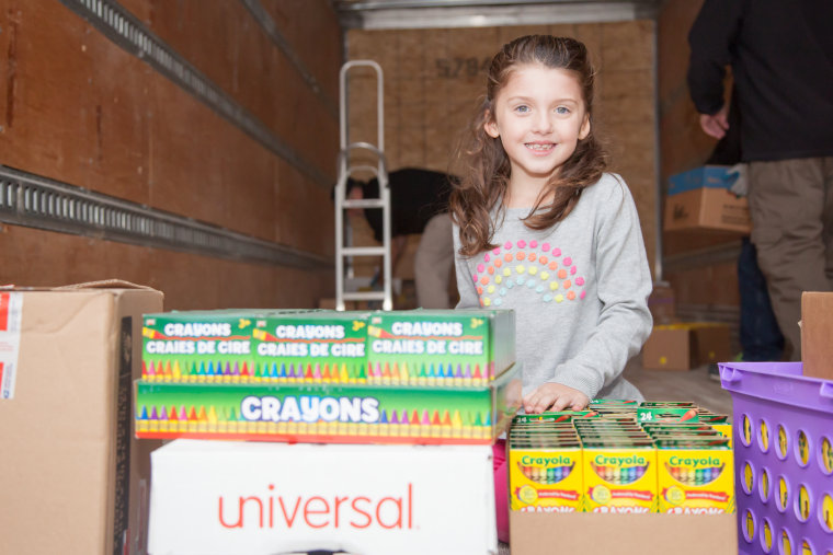 In addition to her donation to UH Rainbows, Ella is collecting crayons for St. Jude's Children's Hospital, as well as for every children's hospital in the United States.