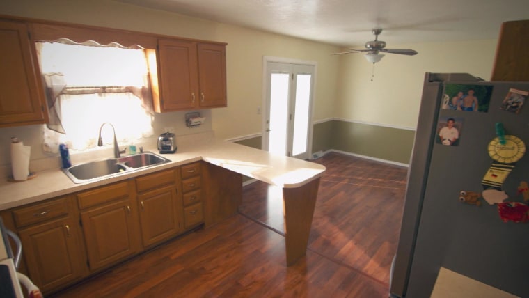 This is what the Tait's kitchen looked like before TODAY and Lowe's stepped in.