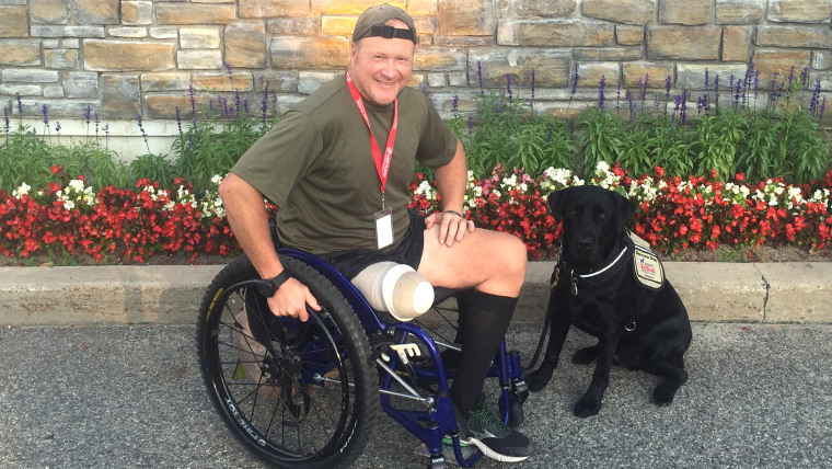PTSD service dogs: veteran Peter Way with his dog, Rory