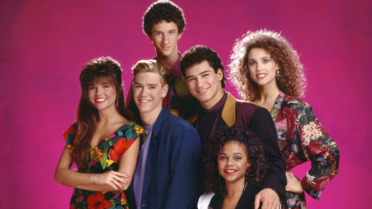 Image: TIFFANI THIESSEN MARK-PAUL GOSSELAAR MARIO LOPEZ ELIZABETH BERKLEY LARK VOORHIES &amp; DUSTIN DIAMOND SAVED BY THE BELL (1989)