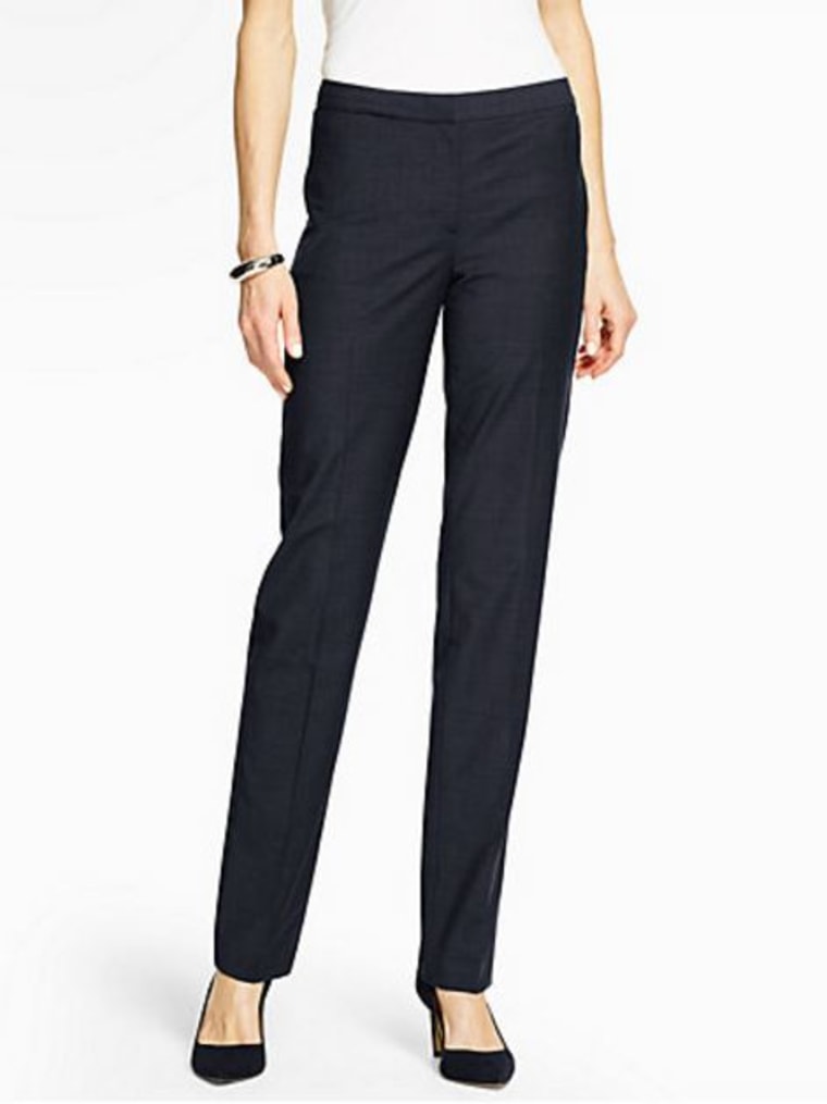 Wool Straight-Leg Pants