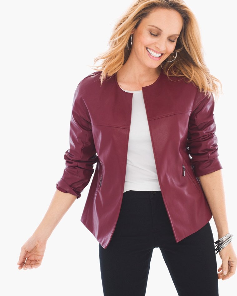 Swing Faux-Leather Jacket