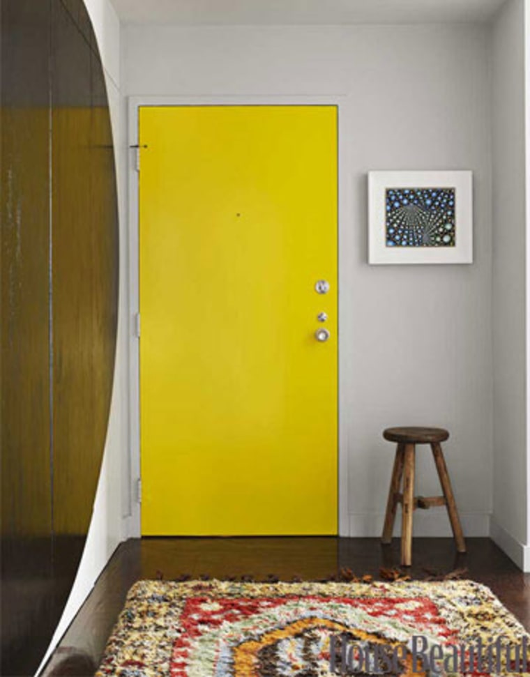Yellow accent door