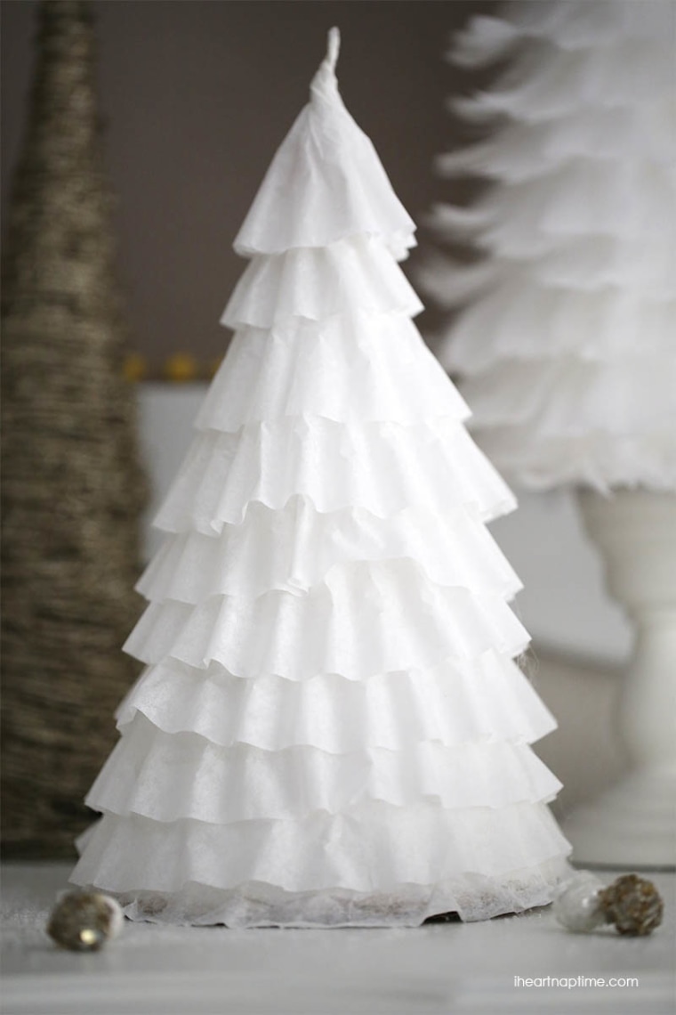 Coffee filter Christmas tree