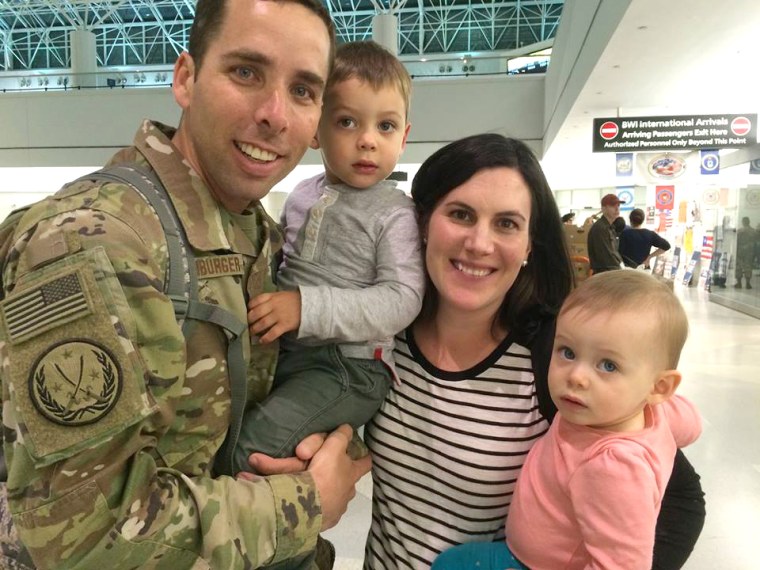 Boy gets Hershey kisses during dad's deployment