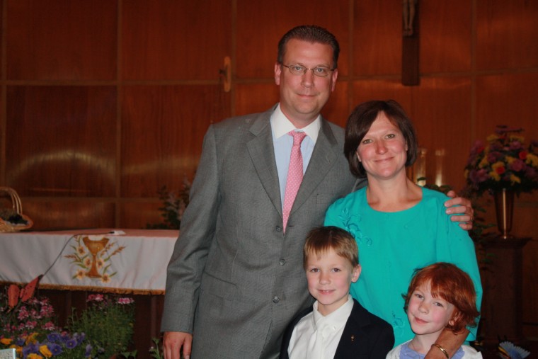 Hubbard family photo taken before Catherine's death at Sandy Hook Elementary School.