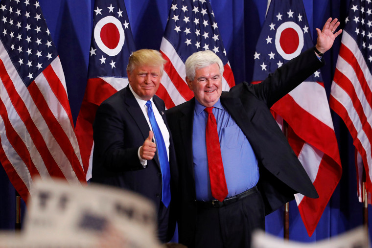 Image: Donald Trump and Newt Gingrich