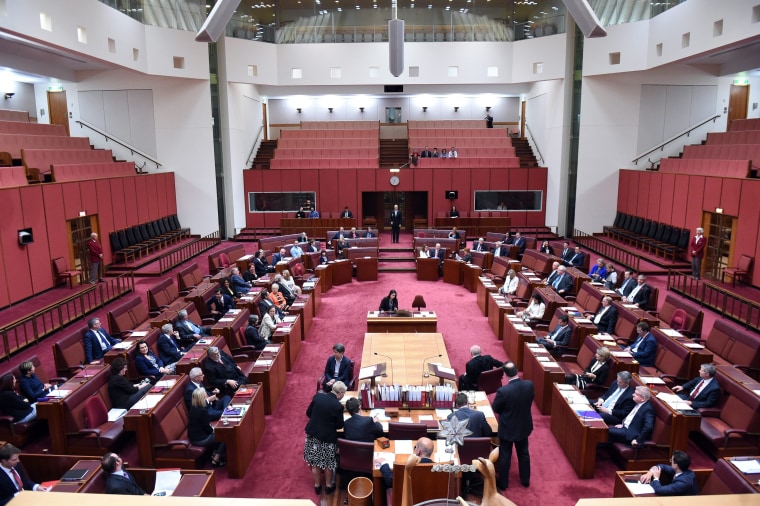 Image: Australian Senate rejects same-sex marriage plebiscite proposal