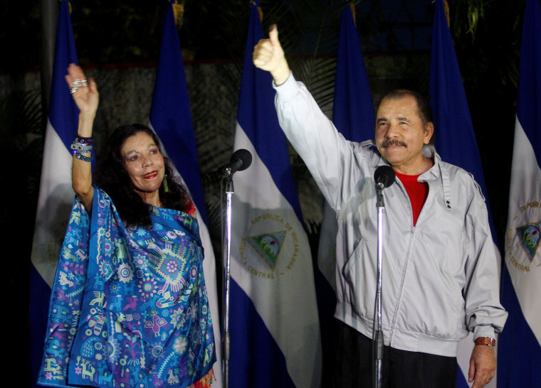 Image: Rosario Murillo and Daniel Ortega