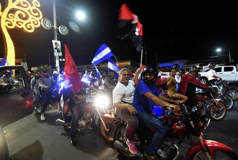 Image: Supporters of Daniel Ortega
