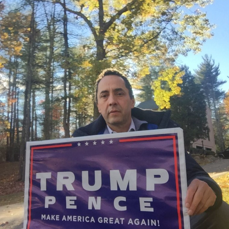 New Hampshire resident and Trump supporter German Jose Ortiz.