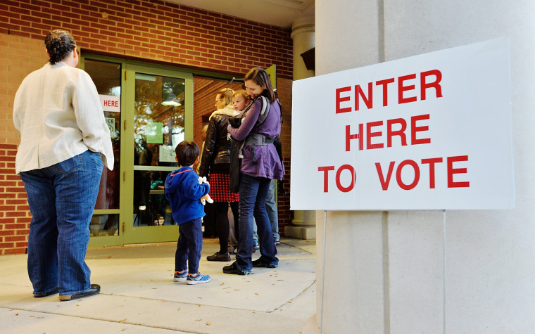 Image: Nation Goes To The Polls In Contentious Presidential Election Between Hillary Clinton And Donald Trump