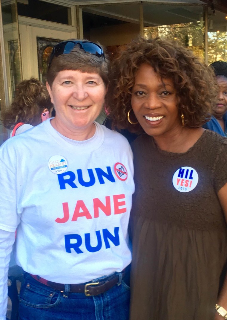 Jane Campbell with actress Alfre Woodard