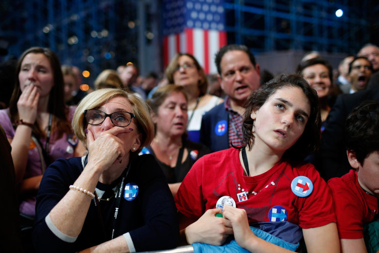 Image: Democratic Presidential Nominee Hillary Clinton Holds Election Night Event In New York City