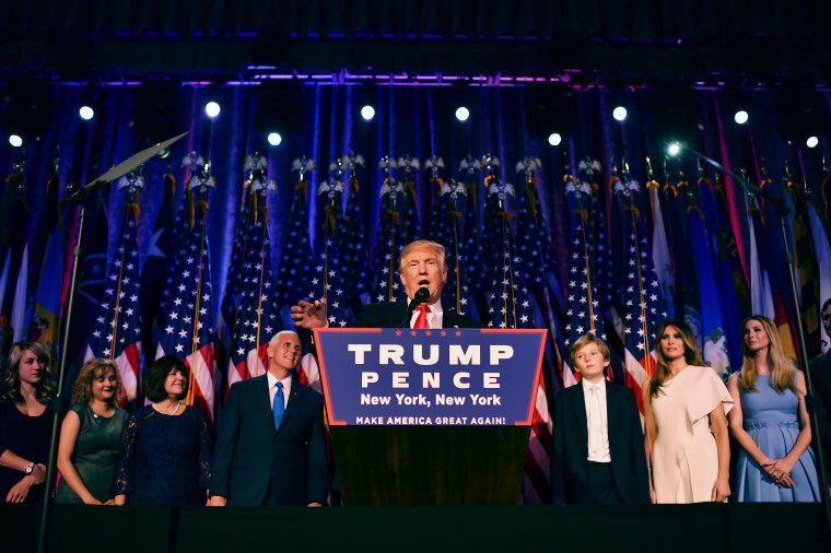 Donald Trump Holds Election Night Event New York City