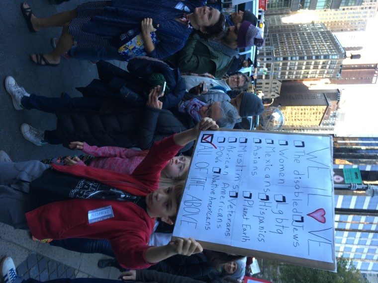 IMAGE: Anti-Trump protest in New York