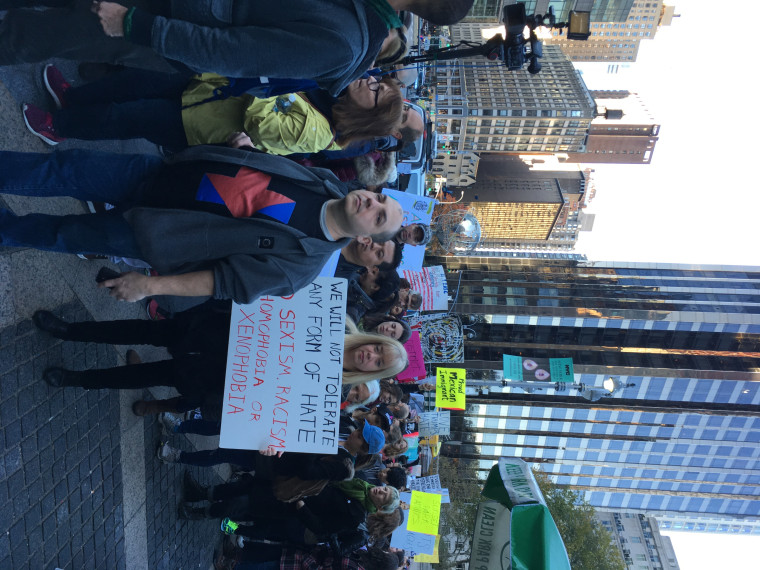 IMAGE: Anti-Trump protest in New York