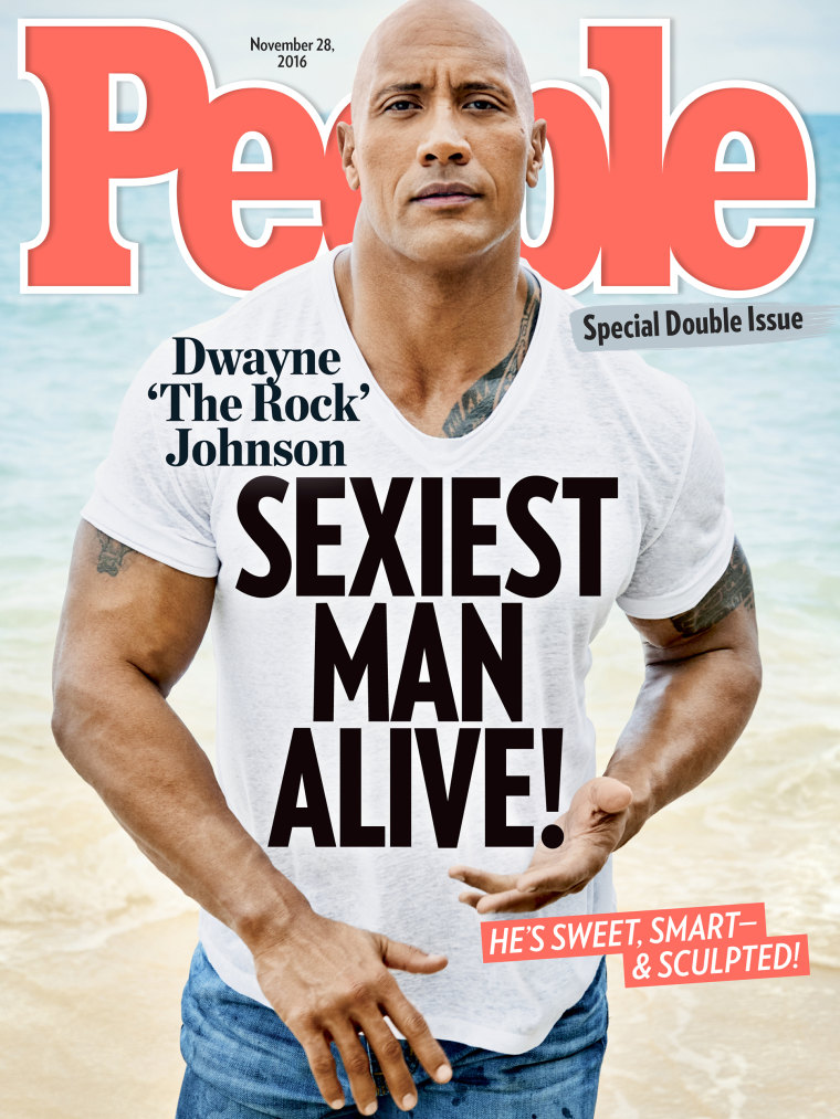 Dwayne Johnson People Magazine Sexiest Man Alive cover