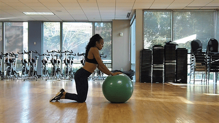 Stability ball rollout