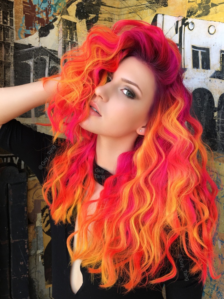 orange and yellow hair dye